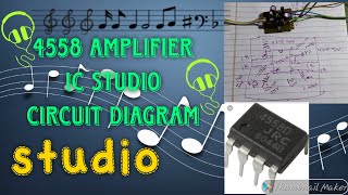 4558D amplifier ic studio circuit diagram electronics verma [upl. by Reldnahc]