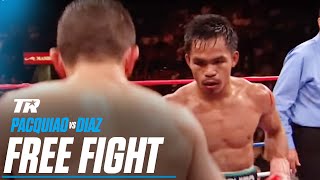 Manny Pacquiao vs David Diaz  FREE FIGHT [upl. by Elyad728]