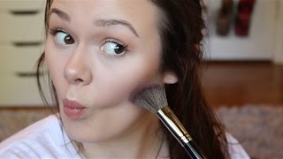 How To BronzeContourBlushHighlight The Face [upl. by Aiouqahs247]