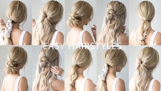 EASY BACK TO SCHOOL HAIRSTYLES 🍎 Everyday Hairstyles [upl. by Kalina]