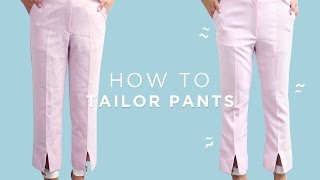 ✂ How To Tailor Pants  Beginner Sewing [upl. by Sidras]