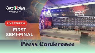 Eurovision Song Contest 2022  First SemiFinal Qualifiers  Press Conference [upl. by Aloeda]