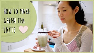 How to make Green Tea Matcha Latte  Simple Recipe [upl. by Norha374]