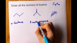 Draw all the Isomers of Butane [upl. by Seiden586]