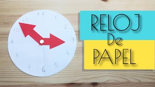 COMO HACER UN RELOJ DE PAPEL [upl. by Lash548]