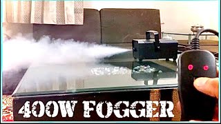 Disinfection  Sanitisation Fog Machine  400W Metal Fogger  Atomizer  Stage Smoke Setup amp Review [upl. by Friedlander]