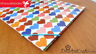 Folder  Carpeta decorada para uso diario  DIY  DecoAndCrafts [upl. by Nnylassej369]