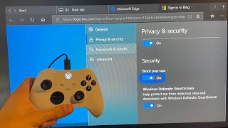 Xbox Series XS How to Change PopUps Settings in Internet Web Browser Tutorial Microsoft Edge [upl. by Ku]