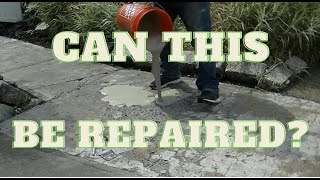 How To Resurface A Badly Damaged Concrete Walkway [upl. by Marlee]