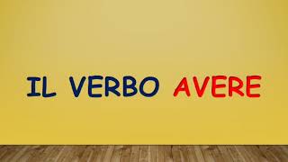 Il verbo avere [upl. by Lewert]