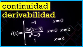 💡 Cómo Estudiar la CONTINUIDAD y DERIVABILIDAD de una Función “A TROZOS” [upl. by Elsilrac898]