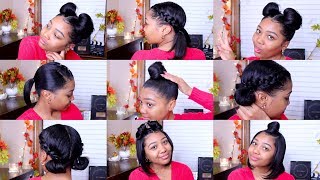 10 QUICK amp EASY HAIRSTYLES  Shoulder Length Hair [upl. by Cliff]