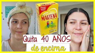 Mascarilla con MAIZENA 👏 BLANQUEA y QUITA LAS ARRUGAS 😱 al INSTANTE [upl. by Anayaran]