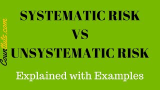 Systematic Risk vs Unsystematic Risk  Explained with Examples [upl. by Gundry]