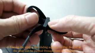 Sony A6000A5100  How to attach shoulder strap [upl. by Ecirtal]