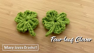 CROCHET a FourLeaf Clover  4 Leaf Clover  Easy [upl. by Ghiselin908]