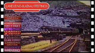 Llandudno – Blaenau Ffestiniog CONWAY VALLEY DMU railway ride 1961 [upl. by Allisurd]