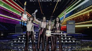 Eurovision 2021 Italys Maneskin wins after massive public vote as rock music shows its mettle [upl. by Blythe]