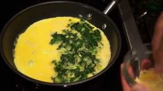 Spinach Omelet Easy Recipe [upl. by Hudis]