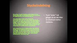 NTI Academy  Styckeindelning [upl. by Annayehc278]