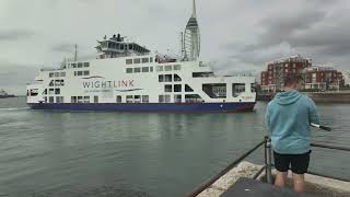 Wight Link StClaire arriving at Portsmouth [upl. by Boycey438]