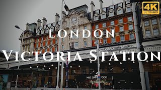 London Victoria Station Walk Through England 4K [upl. by Myrwyn]