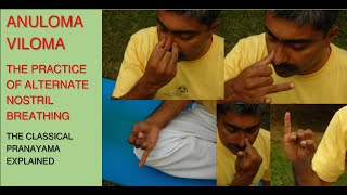 Anuloma Viloma Pranayama  Alternate Nostril Breathing  Steps amp Benefits explained [upl. by Lirret881]