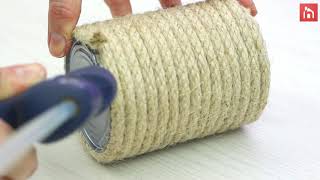 5 Quick and Easy RopeWrapped DIY Crafts [upl. by Akiwak238]