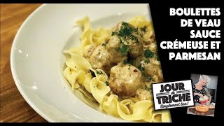 Boulettes de veau sauce crémeuse et parmesan [upl. by Cykana]