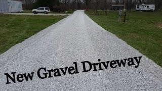 New Gravel Driveway  The First Half [upl. by Messere]