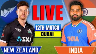 India vs New Zealand 12th ODI Live Match Score today  IND vs NZ Cricket Trophy Live [upl. by Eceertal]