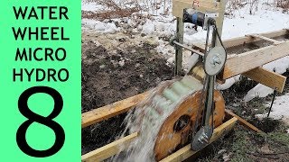 Part 8 of 10 Waterwheel Microhydro More Volts [upl. by Dorsey]