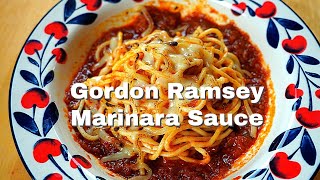 Spaghetti Marinara Gordon Ramsay Copycat Recipe  Michelin Starred Series  4K [upl. by Ahsai]