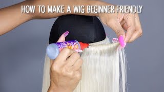 How To Make A Closure Wig Using Glue Beginner Friendly JazzieJaeT [upl. by Suivatna]