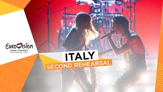 Måneskin  Zitti E Buoni  Second Rehearsal  Italy 🇮🇹  Eurovision 2021 [upl. by Dnilazor]