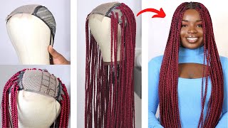 DIY CROCHET CLOSURE BRAIDED WIG USING EXPRESSION ATTACHMENT [upl. by Anoid234]