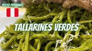 Tallarines verdes PESTO PERUANO COMIDA PERUANA [upl. by Ahsiekyt]