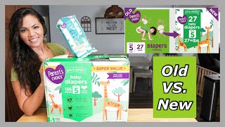 New Parents Choice Diapers VS Old  Walmart Diaper Review Are The New Diapers Good [upl. by Goebel717]