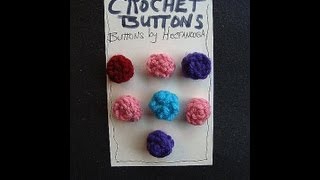 HOW TO CROCHET YOUR OWN BUTTONS [upl. by Staffard]