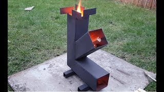 Simple Camping quotRocketquot Stove Build DIY [upl. by Damara369]