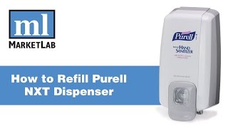 Marketlab Demonstrates How to Refill Purell NXT Dispenser [upl. by Marder488]