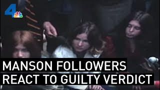 Charles Manson Followers React to Verdict  From the Archives  NBCLA [upl. by Tenaj]