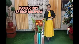 MANUSCRIPT SPEECH DELIVERY  Athalia Sallao [upl. by Emmalyn]