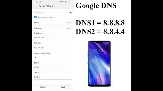 How to change DNS Setting in Android Mobile  Google DNS [upl. by Yenhoj]