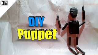 How to make puppet DIY Marionette puppet from paper [upl. by Xino]