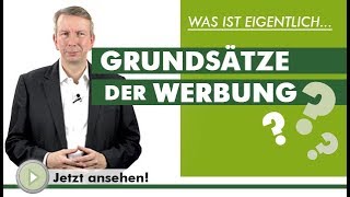 GRUNDSÄTZE DER WERBUNG  Was ist eigentlich [upl. by Pironi589]