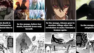 Akame Ga Kill  All Difference Between Anime and Manga  Anime TV [upl. by Ynaffit483]