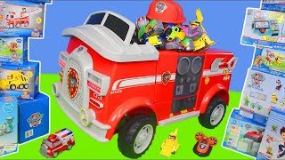 Psi Patrol zabawki  Chase cięzarówka strażak Marshall  Paw Patrol Toys [upl. by Jasik267]