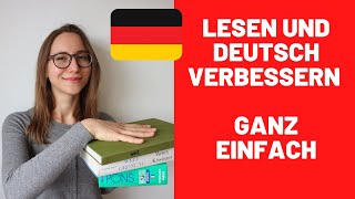 DEUTSCH durch LESEN verbessern I 5 Tipps [upl. by Alioz]