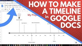 How to Make a Timeline in Google Docs [upl. by Yelehsa]